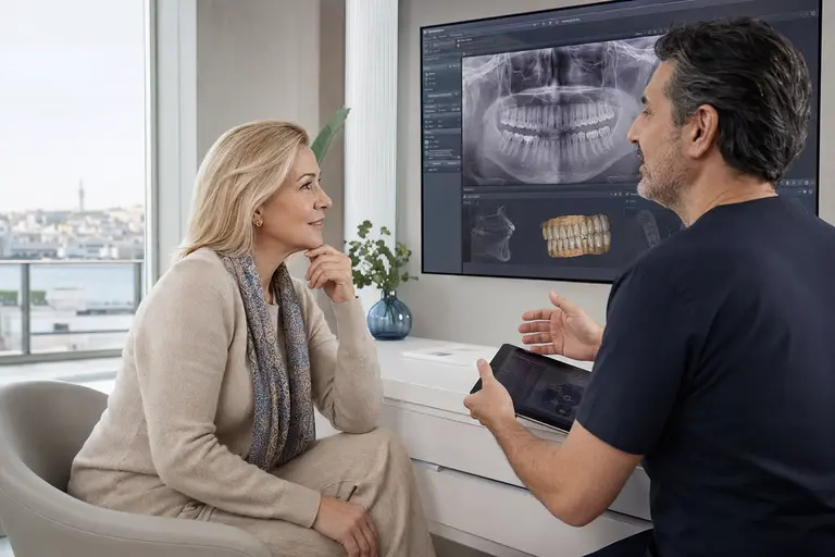 International patient receiving a private dental consultation at IST Smile Experts in Istanbul