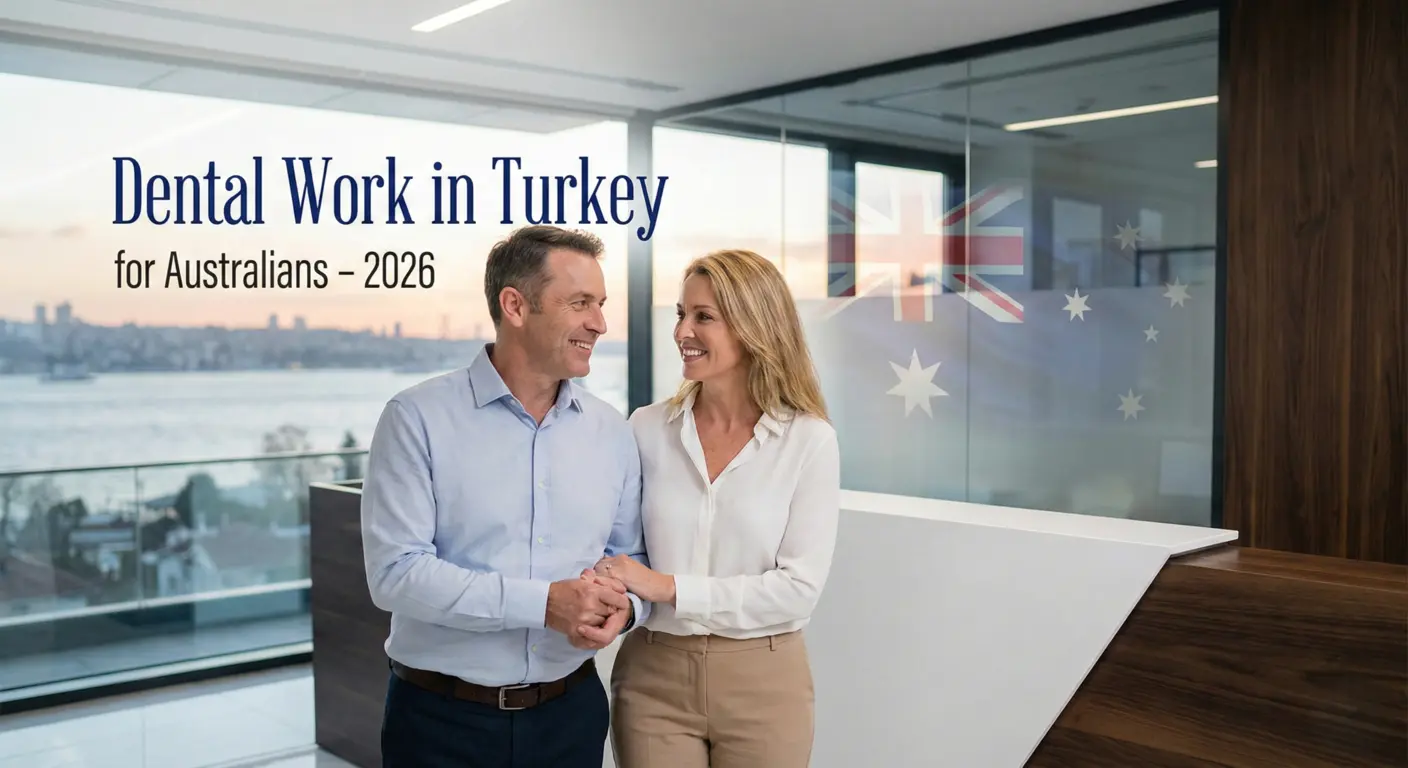 Australian couple visiting a premium dental clinic in Istanbul for dental work in Turkey with IST Smile Experts