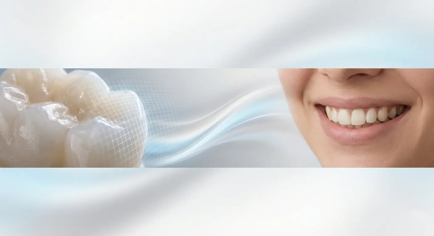 Premium zirconium crowns in Istanbul designed with digital dentistry, showing clinical precision and natural aesthetic results for international patients