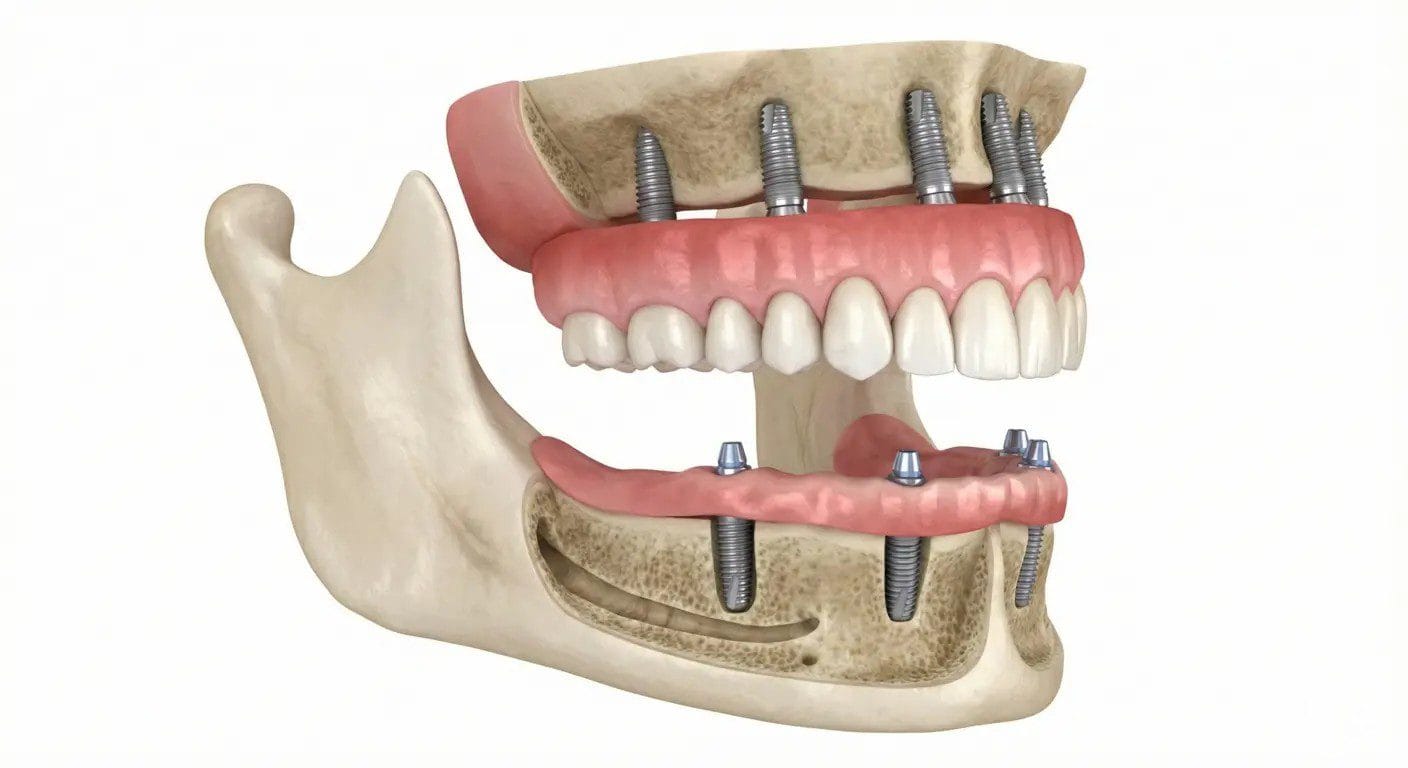 All-on-4 vs All-on-6 dental implants for US patients comparing Turkey and USA