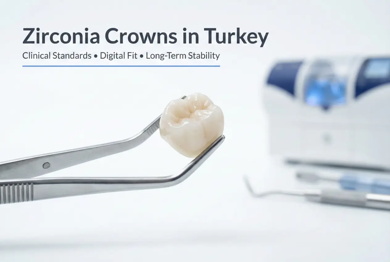 Zirconia Crowns in Turkey — Clinical Protocol & Long-Term Stability