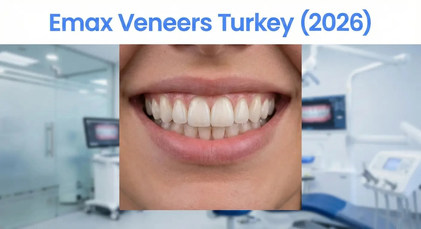 Natural Emax veneers in Turkey with realistic translucency and balanced smile design (2026)